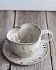 kubki Kubek Ceramiczny Serce, Kubek Handmade Stracciatella 3