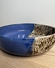 miski i misy Miska ceramiczna błękitno beżowa 1