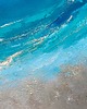 obrazy Turkusowy obraz abstrakcyjny Maldives XVI, obraz ręcznie malowany 2