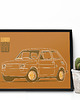 plakaty Plakat "Fiat 126p - czerwony" 2