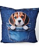 poduszki z grafiką Poduszka piesek poduszka ozdobna z pieskiem poduszka beagle 1