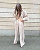 spodnie materiałowe damskie Spodnie Glad beige premium 5