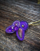 wisiory Mały fioletowy wisiorek  soutache 4