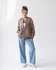 bluza bez kaptura damska Bomberka Sporty Chic Cappuccino 3