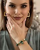 bransoletki - inne Bransoletka mix kamieni Royal Green z gwiazdką 1
