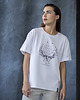 t-shirt damskie Biały t-shirt z nadrukiem Lori Lopus 3