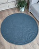 dywany Dywan okrągły ze sznurka bawełnianego szydełkowy 120cm 3