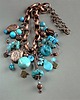 naszyjniki - inne Turkusowy naszyjnik w stylu boho unikat handmade dla fanki turkusów PREZENT 6