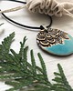 naszyjniki - inne Naszyjnik etno z turkusem 2
