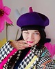 kapelusze damskie Fioletowy beret 1