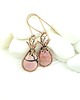 kolczyki wire wrapping Kolczyki z rodonitem 9