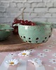 kuchnia - różne Ceramiczny ręcznie robiony miętowy durszlak na maliny, borówki 4