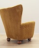 fotele Fotel musztardowy, skandynawski design, produkcja: Dania 4