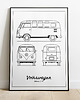 plakaty Plakat Legendy Motoryzacji - VW Bulli / T1 1