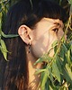 kolczyki srebrne Kolczyki srebrne WAVES Straight / BLACK silver earrings 1