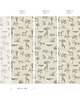 naklejki ścienne do pokoju dziecka Tapeta Vintage animals beige 2