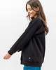 bluza bez kaptura damska Bluza basic ciepła ,,SEDA"  czarny 2