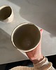 kubki i filiżanki Zestaw 2 Organicznych Ceramicznych Czarek Wabi Sabi Liliowe Beżowe 220 ml 7