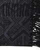 koce i narzuty Koc Bawełniany Narzuta na Łóżko Pled na Łóżko Black 130x180 cm 3