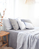 koce i narzuty Lniana Narzuta LIGHT GRAY 4