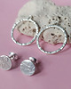kolczyki srebrne Kolczyki DOUBLE RINGS, srebro 925 1