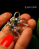 kolczyki wire wrapping Kolczyki Ice - Kryształ Górski Srebro 4