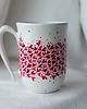 kubki Kubek ręcznie malowany Serduszka 325ml 1