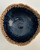 miski i misy Ceramiczna miska, boho, rafia, granat 4