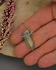 naszyjniki - inne Naszyjnik Talizman zielony kryształ górski wire wrapping 2