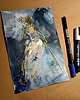 obrazy Lilka 11 - akwarela 16x24 cm unikat 1