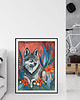 plakaty Autumn Wolf ilustracja drukowana 4