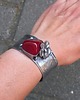 bransoletki wire wrapping Czerwień - bransoletka regulowana 1