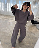 bluza bez kaptura damska Bluza Grounded cacao 7