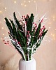 dekoracje świąteczne Świąteczny bukiet do wazonu - suszone kwiaty na stół 1
