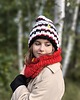 czapki damskie WOOLY COLOR "4"ciepła wełniana czapka 2