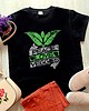 t-shirt damskie Koszulka oversize z nadrukiem Peace Love Veggies 1