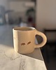 kubki i filiżanki Duży Ceramiczny Kubek Handmade 450 ml z Dzikami Modern Farmhouse 3