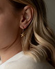 kolczyki pozłacane Kolczyki Coral ze stali chirurgicznej pozłacane 18k złotem 1