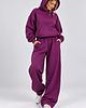 komplety damskie Dres Hoodie + Baggy 2W1 PLUM 2
