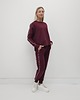 komplety damskie Sabela minimalistyczny komplet z lamówkami - Cherry 1