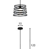 lampy wiszące Lampa wisząca zwis żyrandol lampa na sufit czarna LED E27 1