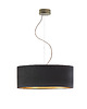 lampy wiszące Nowoczesna lampa wisząca do salonu HAJFA VELUR z abażurem o średnicy 50 cm 7