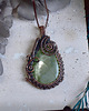 wisiory Miedziany wisiorek wire wrapping z larsonitem 3
