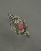 pierścionki - różne Pierścionek regulowany rodonit wire wrapping 1