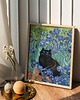 plakaty Plakat- Czarny kot w irysach Van Gogha 5