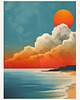plakaty Plakat - beach vibe 1