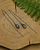 kolczyki wire wrapping Kolczyki przewlekane krople labradoryt wire wrapping 1