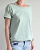 t-shirt damskie Szałwia Oversize Bez Nadruku 1