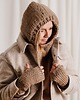 czapki damskie Balaclava wełniana czapka kominiarka z wełny peruwiańskiej WOOLY czarna 6