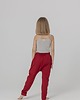 spodnie dla dziewczynki Miękkie, luźne spodnie dziecięce - czerwony melanż 1